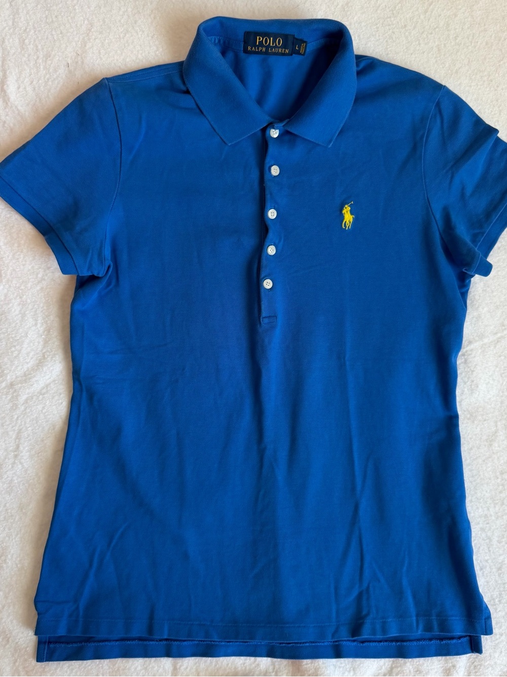 Polo by Ralph Lauren Women’s Blue Short-Sleeve Polo Shirt